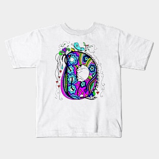 The Letter D  Alternative Coloured with Transparent Background Kids T-Shirt